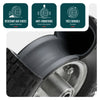 Lot de 4 Roue gonflable robuste 3.50-4 pour chariot brouette alesage 16mm 260x85mm metal - VOUNOT FR