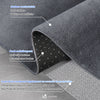 Tapis de salon poils ras doux antiderapant 240x340cm uni anthracite - VOUNOT FR