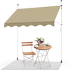 Auvent retractable manuel sans percage 200cm beige - VOUNOT FR