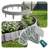 Bordure de jardin plastique PP imitation pierre 2.5m gris clair - VOUNOT FR
