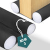 Lot de 3 Boudins de Porte Isolants coupe froid Découpables 96cm Noir - VOUNOT FR