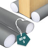 Lot de 3 Boudins de Porte Isolants coupe froid Découpables 96cm Gris - VOUNOT FR