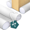 Lot de 3 Boudins de Porte Isolants coupe froid Découpables 96cm Blanc - VOUNOT FR