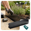 Lot de 15 Bordure de jardin en métal flexible 100x18cm noir - VOUNOT FR