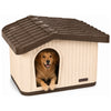 Maison pour chat chien plastique interieur exterieur 75x63x51cm Beige - VOUNOT FR