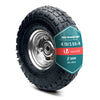 Roue gonflable robuste 3.5-4 pour chariot brouette alesage 16mm 260x85mm metal - VOUNOT FR