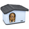 Maison pour chat chien plastique interieur exterieur 75x63x51cm Blanc - VOUNOT FR