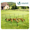 Kit cloture filet a poules PE avec piquets 30m - VOUNOT FR