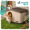 Maison pour chat chien plastique interieur exterieur 60x51x41cm Beige - VOUNOT FR