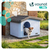 Maison pour chat chien plastique interieur exterieur 60x51x41cm Blanc - VOUNOT FR