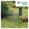 Piege pour animaux vivants cage trappe en metal 80x26x34cm vert - VOUNOT FR