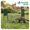 Piege pour animaux vivants cage trappe en metal 100x29x40cm vert - VOUNOT FR