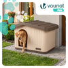 Maison pour chat chien plastique interieur exterieur 75x63x51cm Beige - VOUNOT FR