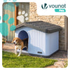 Maison pour chat chien plastique interieur exterieur 75x63x51cm Blanc - VOUNOT FR