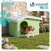 Maison pour chat chien plastique interieur exterieur 60x51x41cm Vert - VOUNOT FR