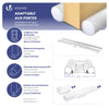 Lot de 4 Boudins de Porte Isolants coupe froid Découpables 96cm Blanc - VOUNOT FR