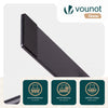 Paravent interieur separateur 3 panneaux autoportant pliable 262 x 30 x 173 cm Anthracite - VOUNOT FR