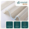 Lot de 2 Store enrouleur jour nuit double 100x150cm Lin