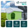 Maison pour chat chien plastique interieur exterieur 60x51x41cm Vert - VOUNOT FR