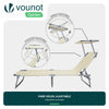 Transat pare soleil Lot de 2 pcs Beige - VOUNOT FR