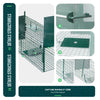 Piege pour animaux vivants cage trappe en metal 100x29x40cm vert - VOUNOT FR