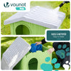 Maison pour chat chien plastique interieur exterieur 60x51x41cm Vert - VOUNOT FR