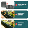 Bordure de jardin plastique PP imitation pierre 20m - VOUNOT FR