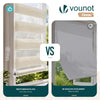 Lot de 2 Store enrouleur jour nuit double 100x150cm Lin