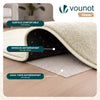 Tapis de salon poils ras doux antiderapant 60x180cm uni beige - VOUNOT FR