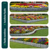 Bordure de jardin plastique PP imitation pierre 20m gris clair