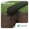 Lot de 35 Bordure de jardin en métal flexible 100x13cm noir - VOUNOT FR