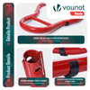 Bequille Moto roue arriere charge max 390 kg acier Rouge - VOUNOT FR
