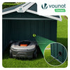 Abri pour robot tondeuse en métal XL Vert - VOUNOT FR