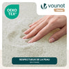 Tapis de salon poils ras doux antiderapant 60x180cm uni crème - VOUNOT FR