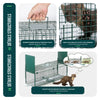 Piege pour animaux vivants cage trappe en metal 100x29x40cm vert - VOUNOT FR