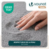 Tapis de salon poils ras doux antiderapant 60x180cm uni gris - VOUNOT FR