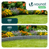 Bordure de jardin plastique PP imitation pierre 20m gris clair