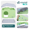 Maison pour chat chien plastique interieur exterieur 60x51x41cm Vert - VOUNOT FR