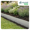 Lot de 35 Bordure de jardin en métal galvanisé flexible 100x18cm - VOUNOT FR