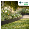 Lot de 35 Bordure de jardin en métal flexible 100x13cm noir - VOUNOT FR
