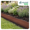 Lot de 35 Bordure de jardin en métal flexible 100x18cm marron - VOUNOT FR