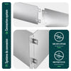 Lot de 35 Bordure de jardin en métal galvanisé flexible 100x18cm - VOUNOT FR