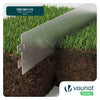 Lot de 35 Bordure de jardin en métal galvanisé flexible 100x13cm - VOUNOT FR