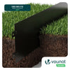 Lot de 35 Bordure de jardin en métal flexible 100x18cm noir - VOUNOT FR