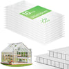 10 x Plaques de polycarbonate alveolaires transparent creux 6mm 121x60.5cm - VOUNOT FR
