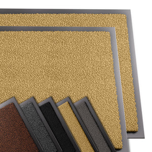 Lot de 2 Tapis de porte paillasson 60x90cm Beige - VOUNOT FR