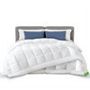 Couette 4 saisons doux 3 en 1 avec rembourrage polyester 500gsm 220x240cm blanc - VOUNOT FR