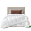 Couette 4 saisons doux 3 en 1 avec rembourrage polyester 500gsm 155x200cm blanc - VOUNOT FR