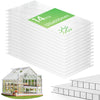 14 x Plaques de polycarbonate alveolaires transparent creux 4mm 121x60.5cm - VOUNOT FR