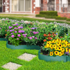 Bordure de jardin PE haute flexible 20M avec piquets vert - VOUNOT FR